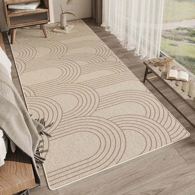 VIKAMA Simple Bedroom Side Rug Living Room Room Side Rug Balcony Overhang Cushion Slip-Resistant Home Decoration