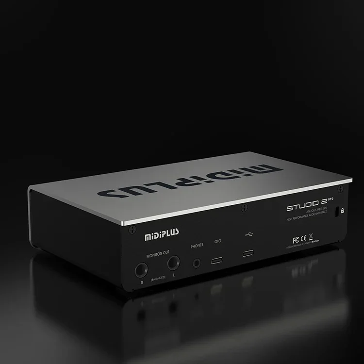 Midiplus Studio 2 OTG External Audio Interface 2In2Out Computer USB PC Sound Card Recording Live Dubbing Audio Interface