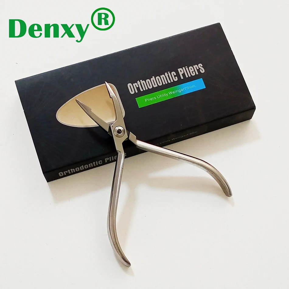 Denxy 1pcs High Quality Orthodontic Pliers Dental Pliers Utility Weingart Slim Forceps Cutting Pincers Dentistry Orthodont Tools