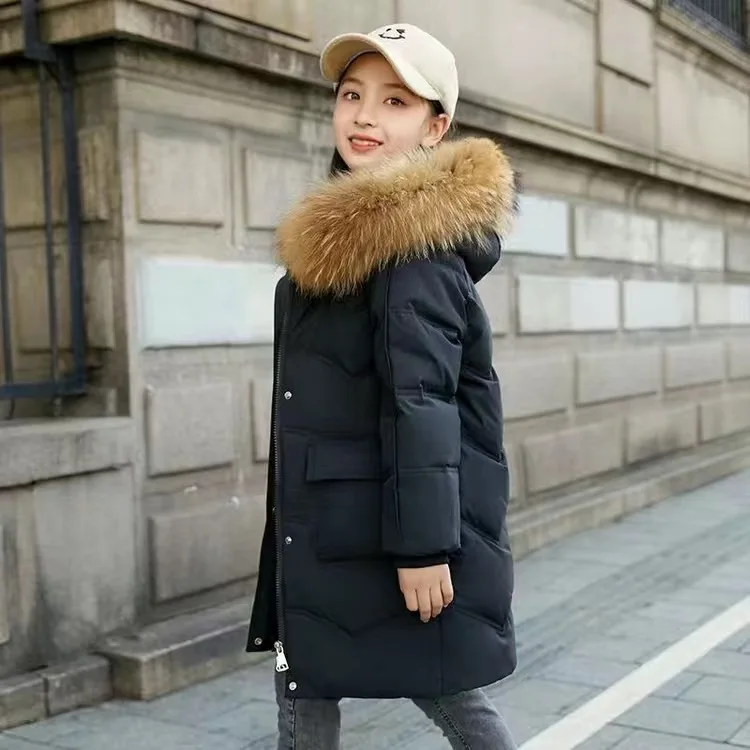 2026 Neue Kinderkleidung Winter Daunenjacke für Mädchen Wasserdichter Verdickter Schneeanzug Kinderkleidung Jungen Plus Samt-Parka
