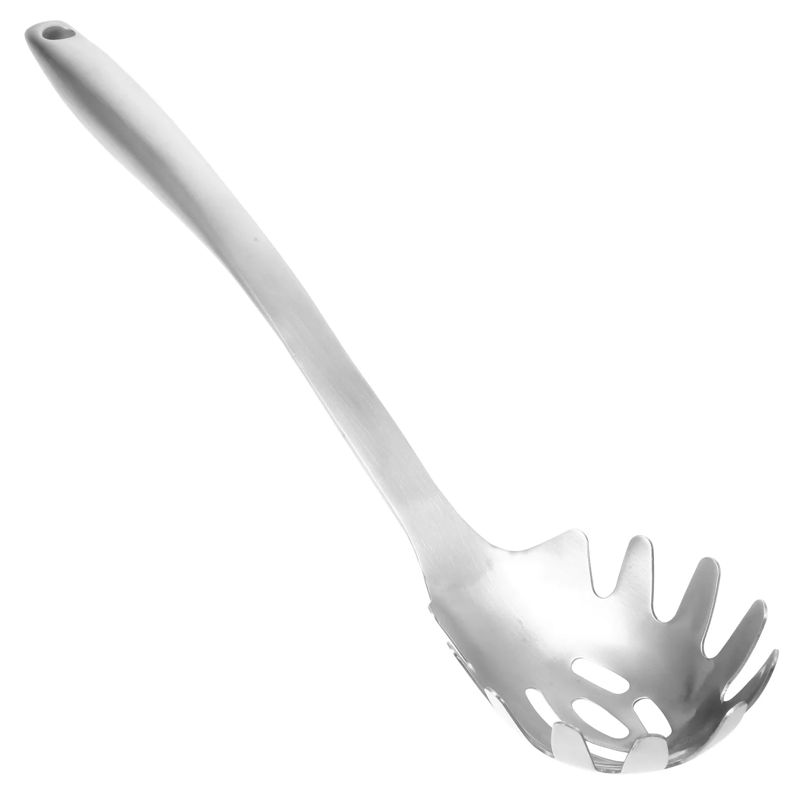 Stainless Steel Pasta Spoon with Strainer Function – Spaghetti Server, Noodle & Soup Separator for Kitchen