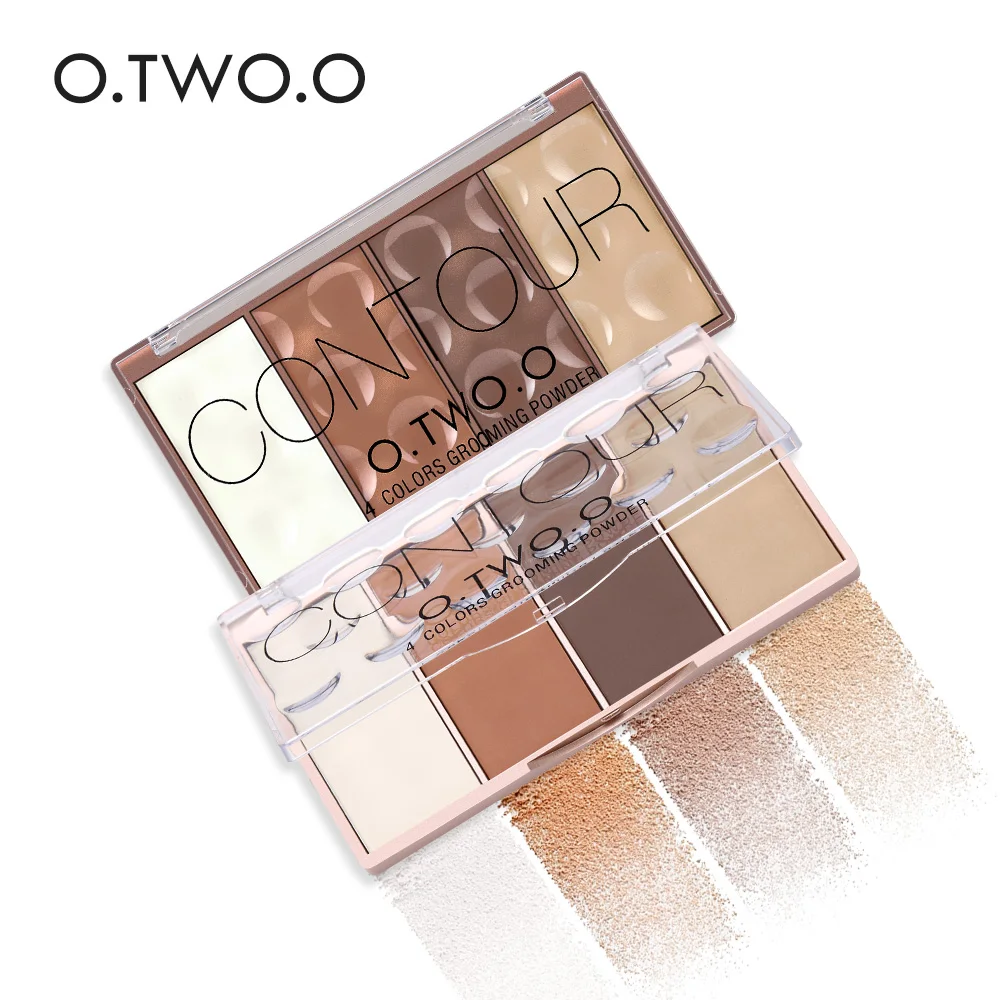 Wholesale O.TWO.O Contour Palette Face Shading Grooming Powder Makeup Plate Long-Lasting Face Make Up Contouring Bronzer