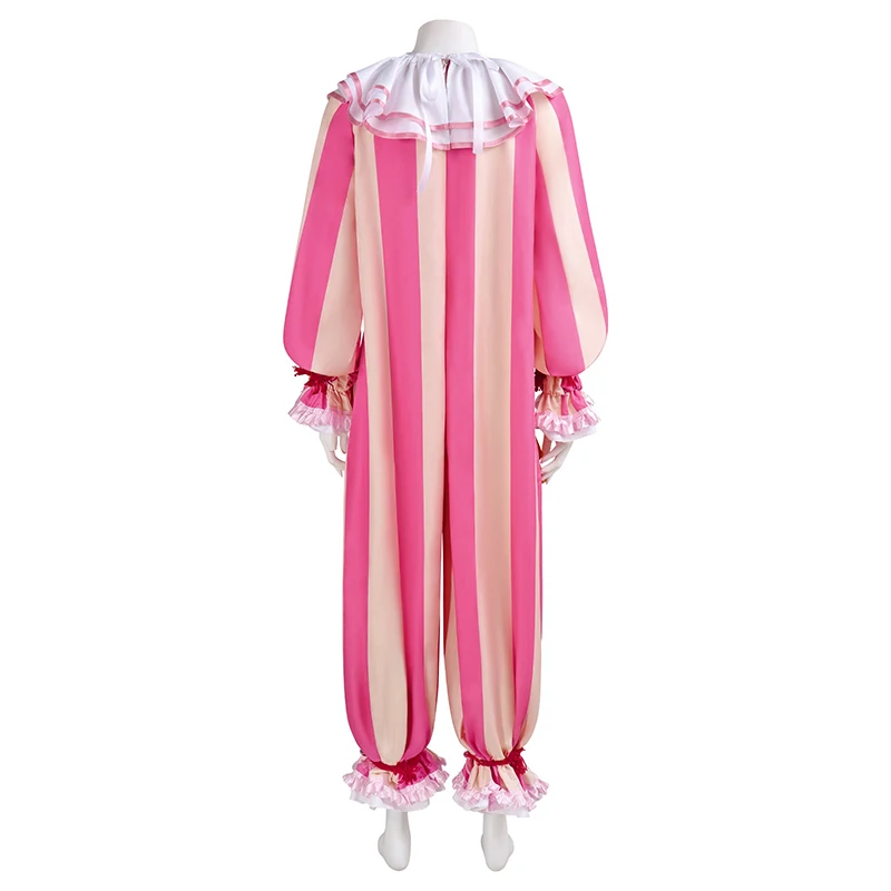 Unisex Women Horror Periwinkle Clown Joker Halloween Costume Pink Suit Adult IT: Welcome to Derry