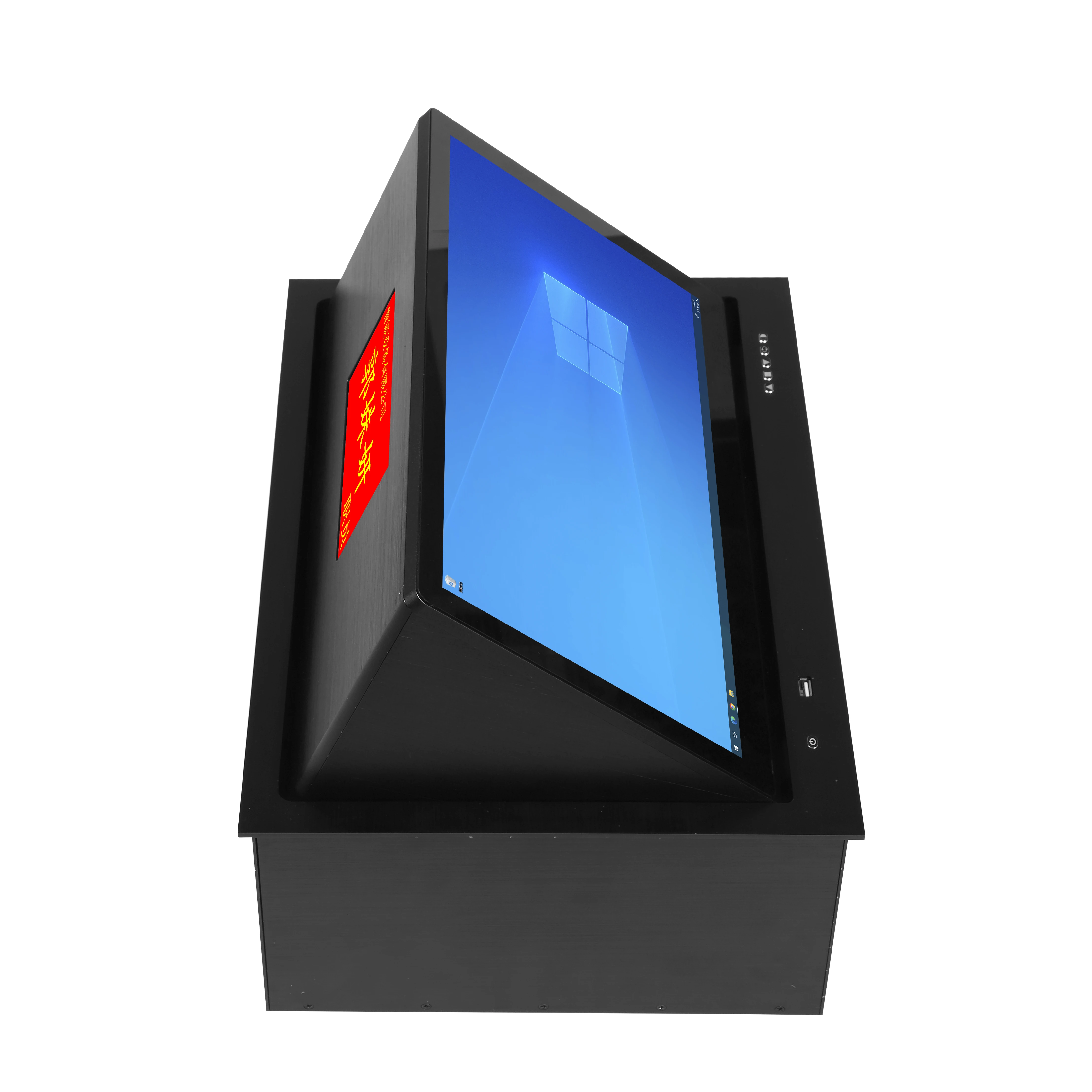 15.6 Inch Modern Design Paperless Conference System Dual Screen Motorized Pop-up LCD for Monitor Lift Touch Screen Translation