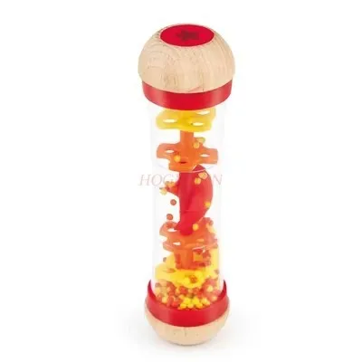 Soothing Hourglass Baby Children Baby Ringing Toys 1-2-3 Years Old Montessori Teaching Aids Wood Rain Sound Ringing Bell