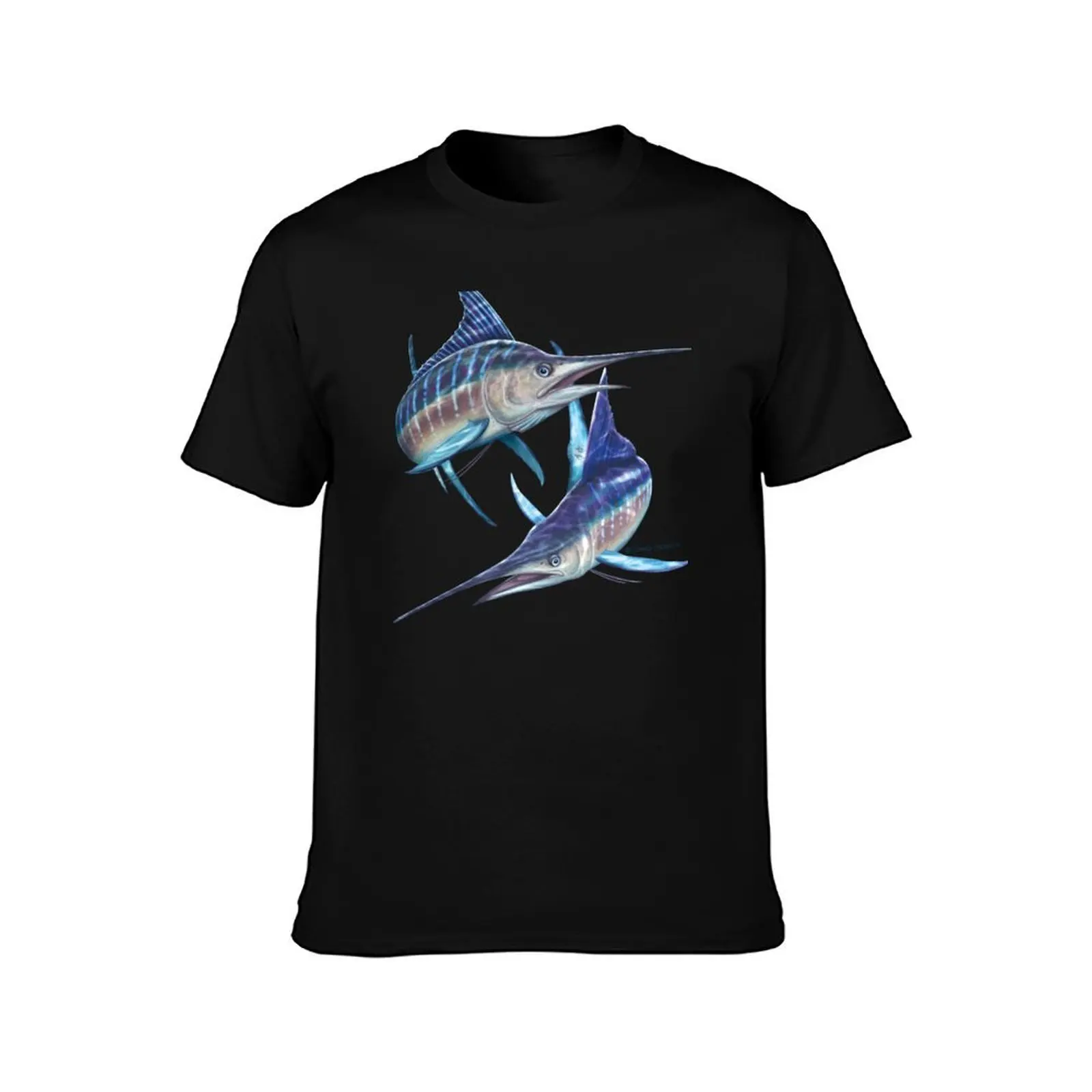 Striped Marlin T-Shirt Breathable Travel T-Shirt