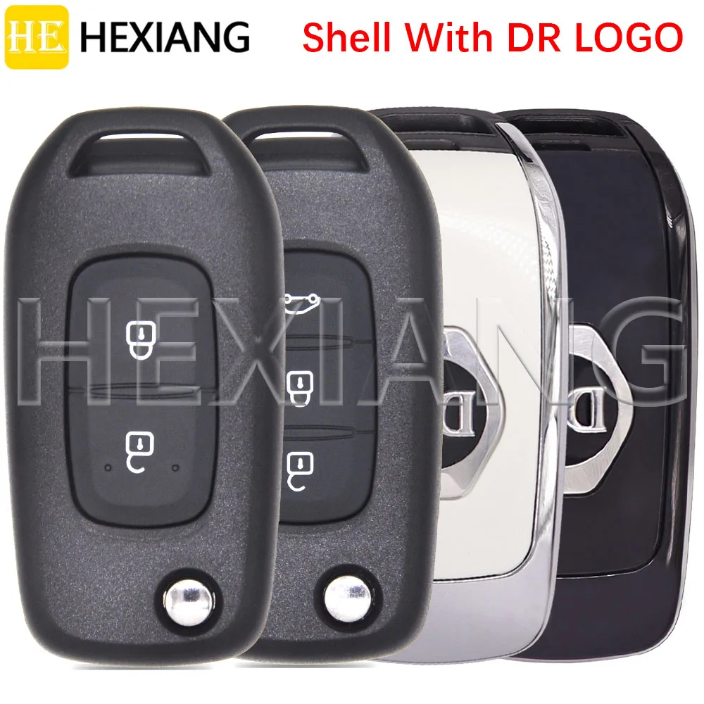 HE Flip Car Key Shell Case For Renault Kadjar Captur  Sandero Stepway Megane Logan Clio Dacia Logan