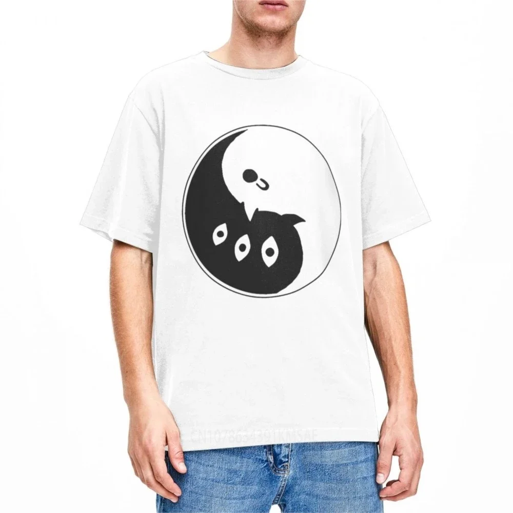 Funny Duality Goodnight PunPun Yin Yang T-Shirts Men Women's Cotton Oyasumi PunPun Tee Shirt Original Clothes