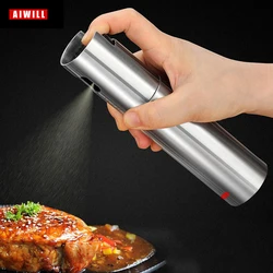 AIWILL 100 ml Edelstahl Olivenöl Sprayer Sprühflasche Spray Küche Speiseöl Spray BBQ Öl Dose 1 Stk