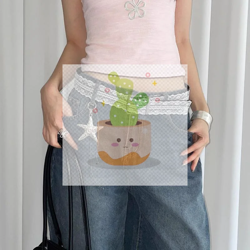 موضة الأبيض الأزهار الدانتيل حزام الخصر قابل للتعديل الحلو كل مباراة حزام للنساء حزام الخصر عادية اكسسوارات الديكور الهدايا