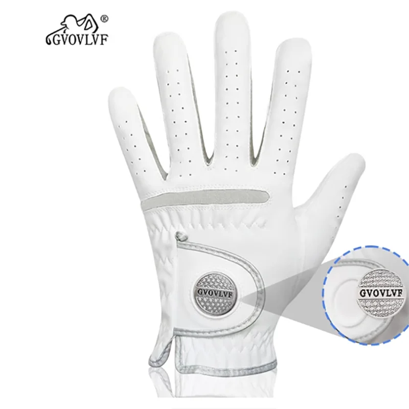 Gant de Golf en tissu Ultra-fin avec marqueur magnétique, tissu détachable et lavable, respirant, 1 pièce