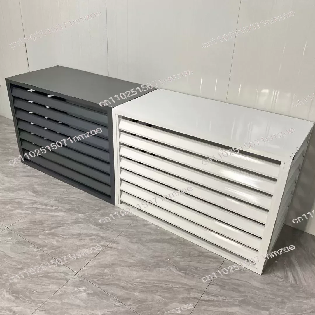 Aluminum Alloy Air Conditioner Outdoor Unit Cover, Rainproof Sun Protective Shell for External AC Unit Dust Shield