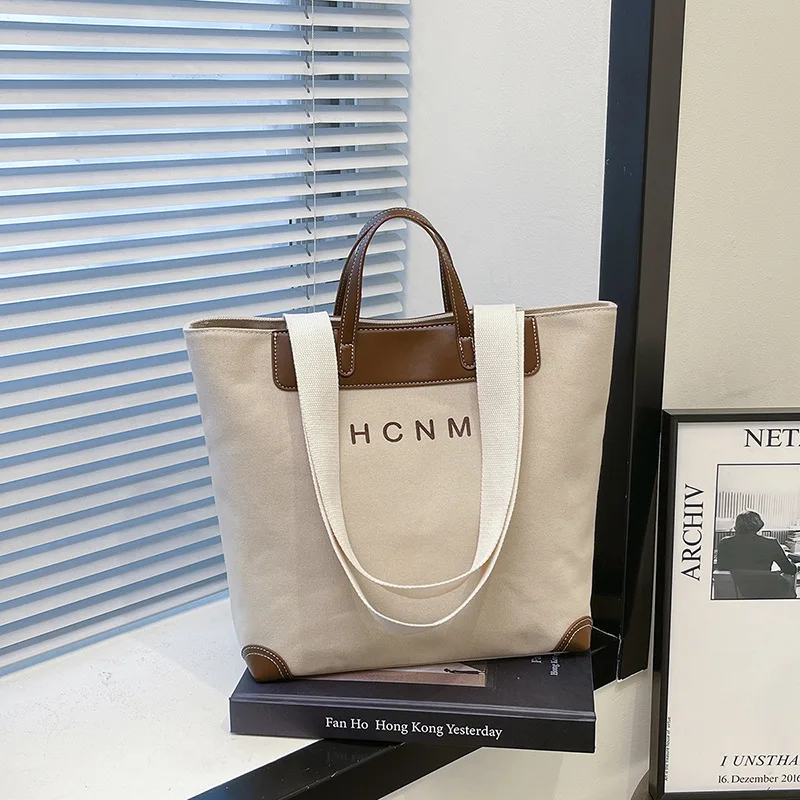 

2025 New Women Tote Bag Canvas Shoulder Crossbody Bag Large Capacity Fashionable Purse for Women Trendy Casual Bag