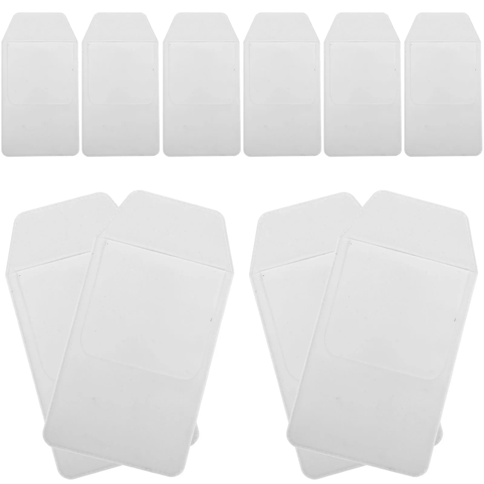 

10pcs Nurse Pen Pocket Protector Simple Hospital PVC Organizer Bag White Color Storage Container For Pens Daily Use