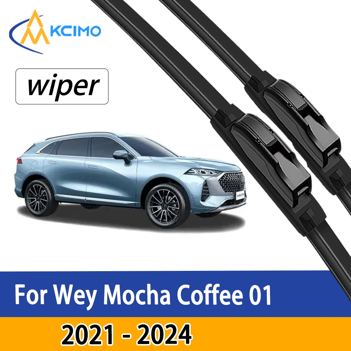 

Car Front Windshield Wipers Fit Wey Mocha Coffee 01 2021 - 2024 Replacement Wiper Blades