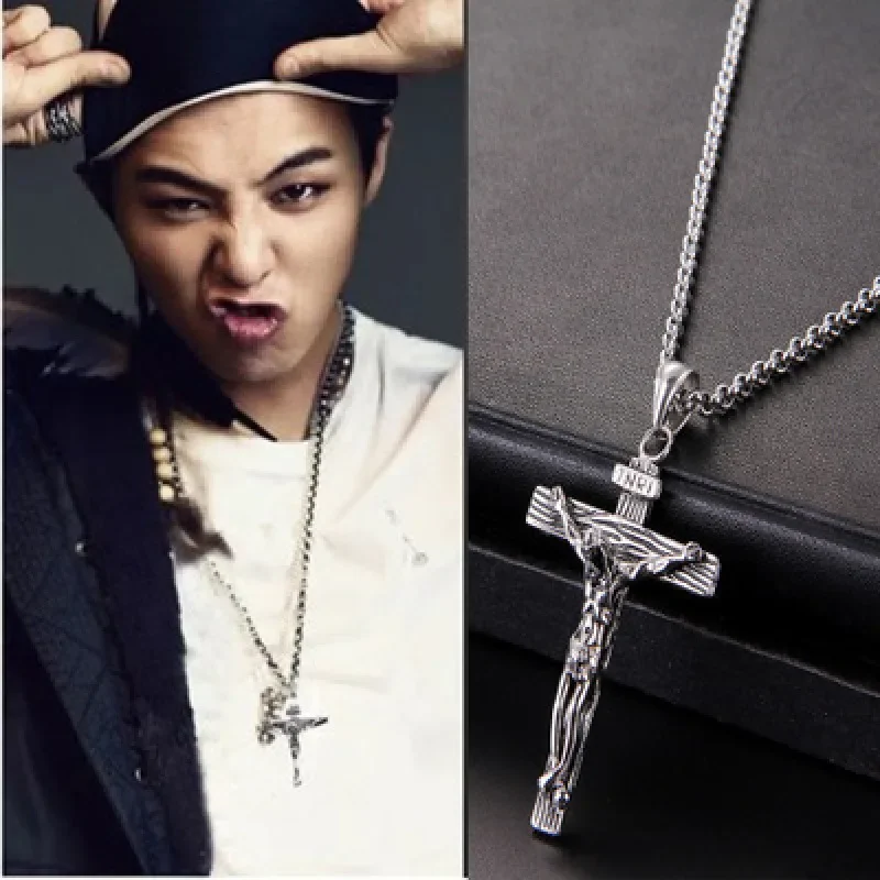 1 Piece Men And Women Christ Jesus Believers Alloy Pendant Necklace Vintage Cross Chain Necklace Fashion Jewelry