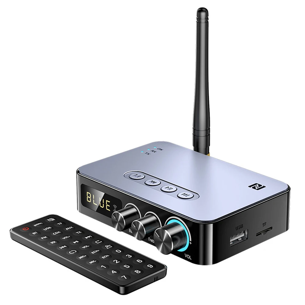 Audio Transmitter Receiver Multifunctional Audio Adapter Transmitter Receiver Bluetooth-compatible for Speaker Desktop Laptop