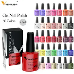 Venalisa Nail Gel Polish 7.5ml TPO FREE HEMA FREE Full Coverage Long Wear Diamond Tempered Top Coat Soak Off UV LED Gel Nail