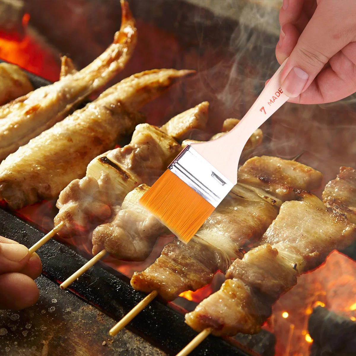 

Nylon Painting Touchup Paint Bbq Chip Flavor Barbecue Touchup Basting Durable Chip Kitchen Tool