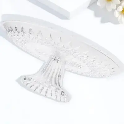 

1pc 30Cm Transparent Acrylic Fruit Plate Lightweight Detachable Dessert Stand For Party Wedding Home Hotel Display Tray For