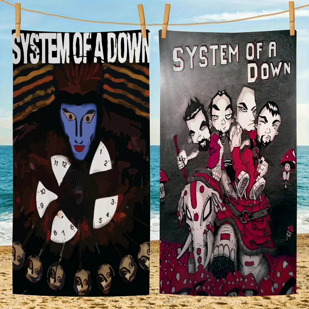 

S-System Of A D-Down Band Microfiber Blanket Quick Drying Beach Towels Oversized Printing Super Absorbent Pool Towel Blanket