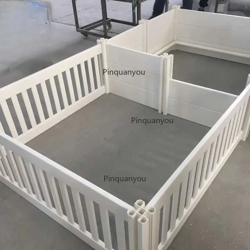 Modern  Indoor Pet Fence Kennel Steel Metal Kennel House Animal Pattern Small and Medium Dog Balcony Button