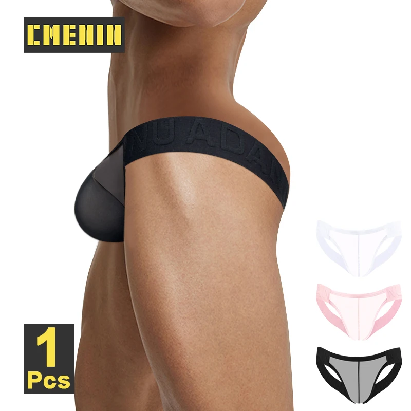 CMENIN Sexy Hip Raise Men\' Thongs Ultra-thin Ice Silk Men Underwear Transparent Mesh Breathable Man Underpant Thong and G String