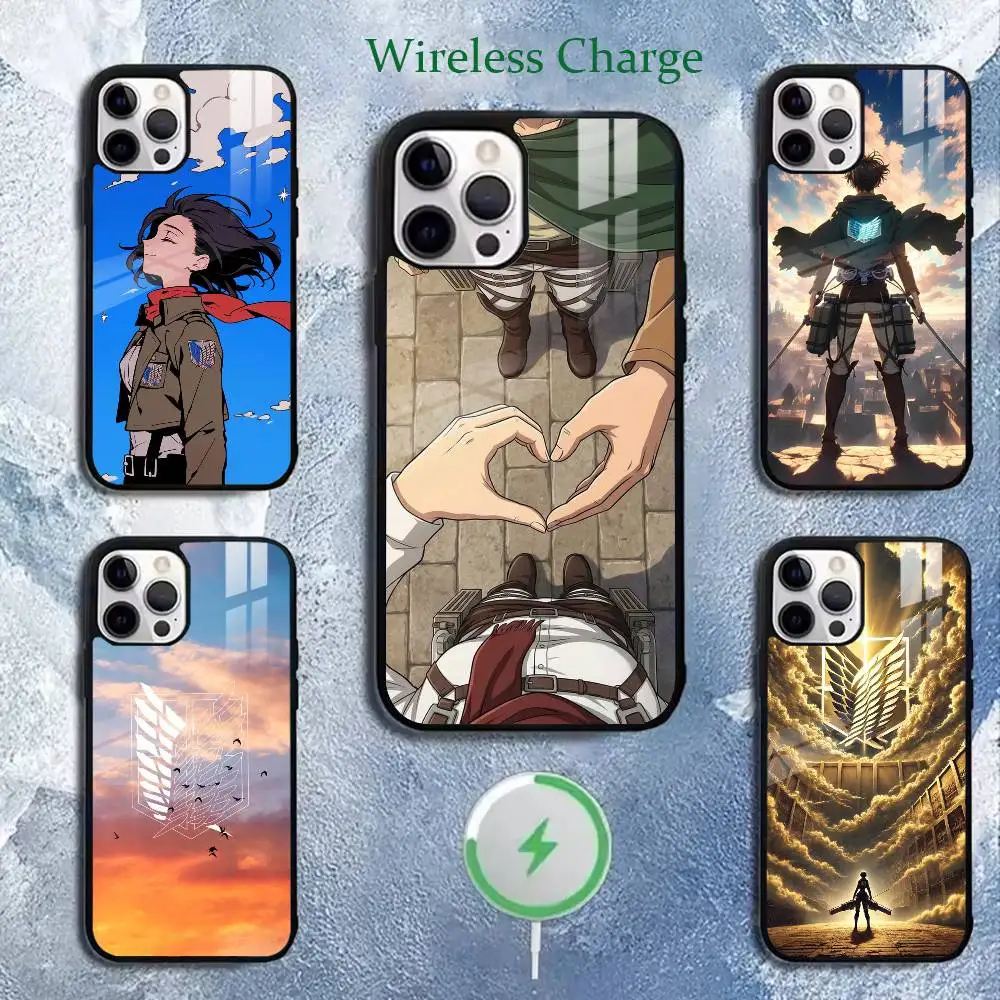 capa-de-telefone-freedom-attack-on-titan-para-iphone-17-16-15-14-13-12-11-plus-pro-max-magnetica-com-carregamento-sem-fio
