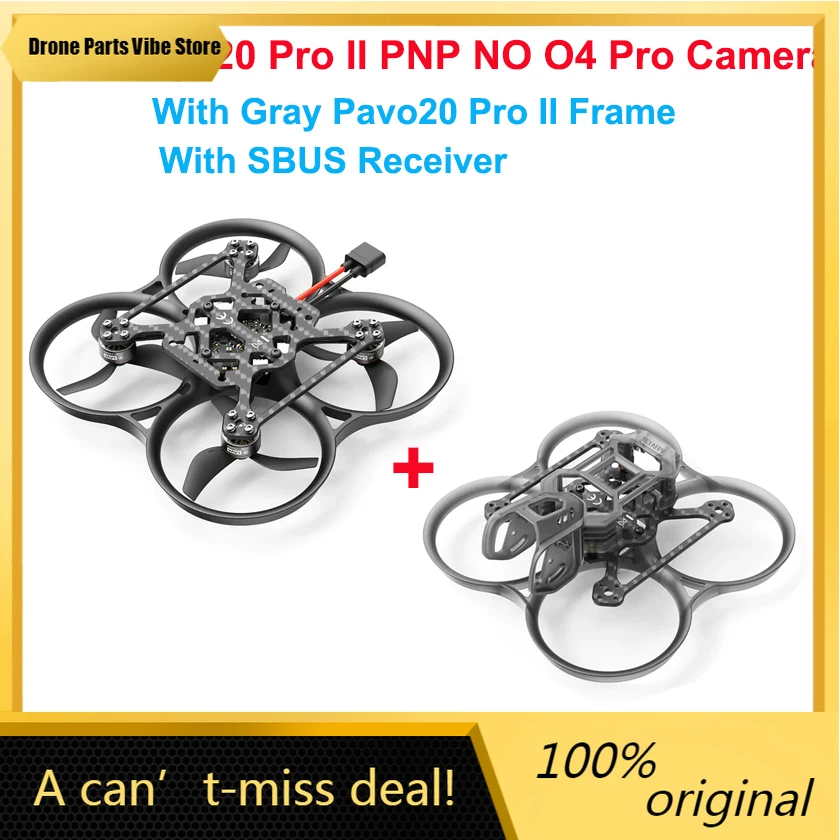 Receptor FyBETAFPV Pavo20 O4 Pro II ELRS 2.4G / SBUS RX para Quadcopter Brushless BWhoop Cinewhoop de 2.2 Pulgadas, Motor 1104 7200KV, F4 2-3S 20A