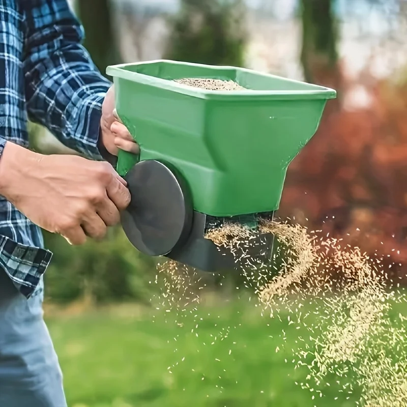 

Horticultural Hand-Held Spreader, Small Seeder, Hand-Cranked Lawn Seeder, Farmland Fertilizer Applicator, Spreader