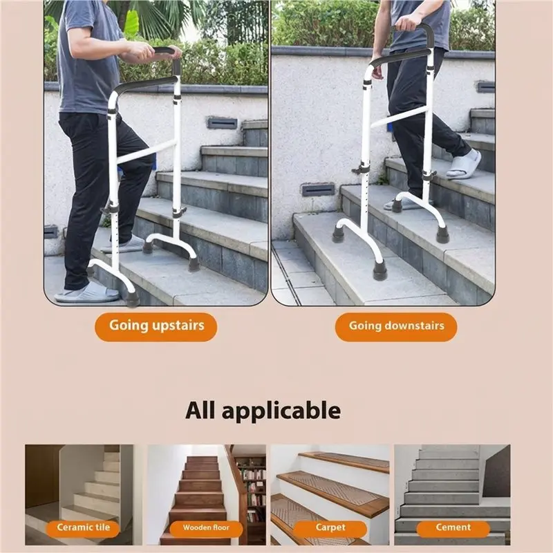 

AT51-Stair Lift Standing Adjustability, Stair Climbing Assist Cane Make For Elderly, Easy To Climb Stairs Stair Lift Cane