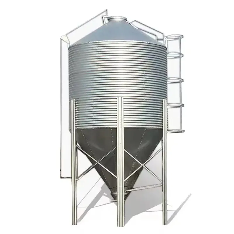 Silo de acero galvanizado a medida para pienso – Soporte aluminio