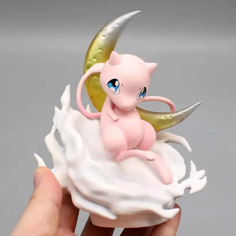 14 سنتيمتر Mewtwo Kawaii Mew القمر المشهد أنيمي عمل نموذج لجسم GK تمثال جمع سطح المكتب زينة زخرفية لطيف اللعب الهدايا