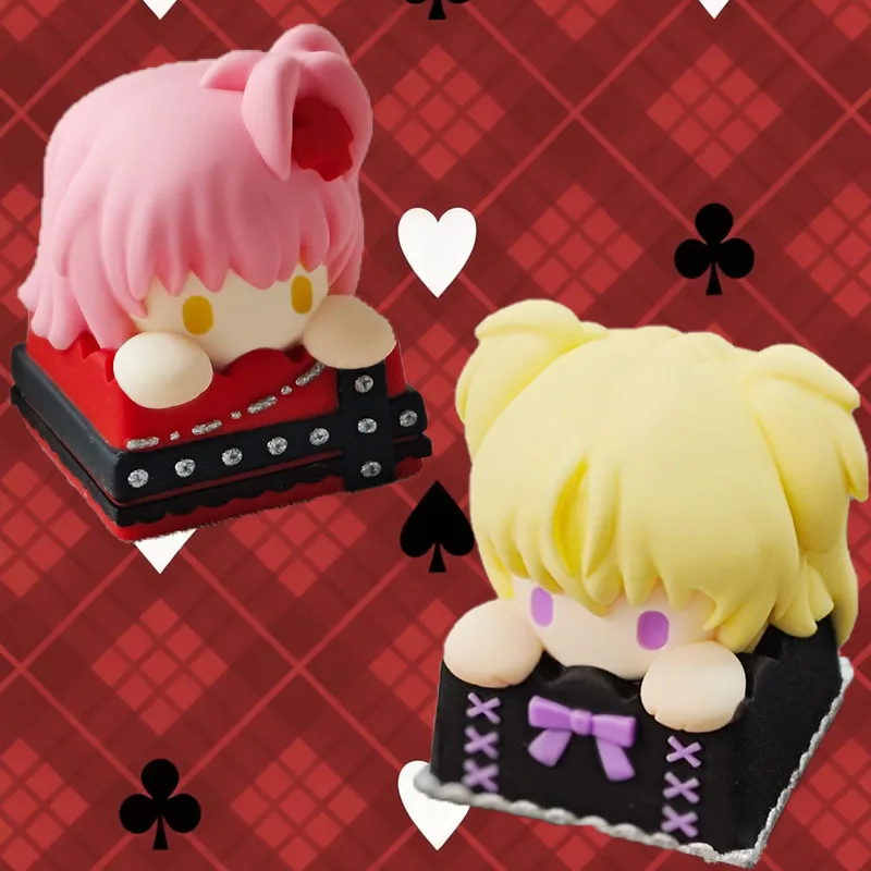 Anime Shugo Chara Hinamori Amu Hoshina Utau Resin Artisan Keycap Anime Custom Mechanical Keyboard Single Esc Keycap Decor Gift