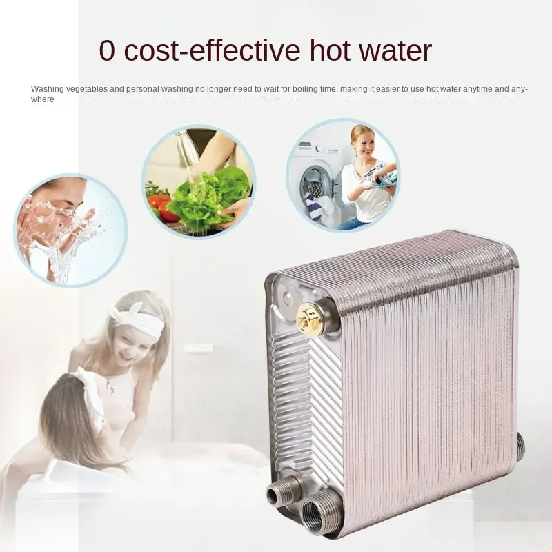 Nueva placa de soldadura pequeña, radiador intercambiador de calor sobre agua, intercambiador de calor de acero inoxidable 304, puede tomar un baño para el hogar y