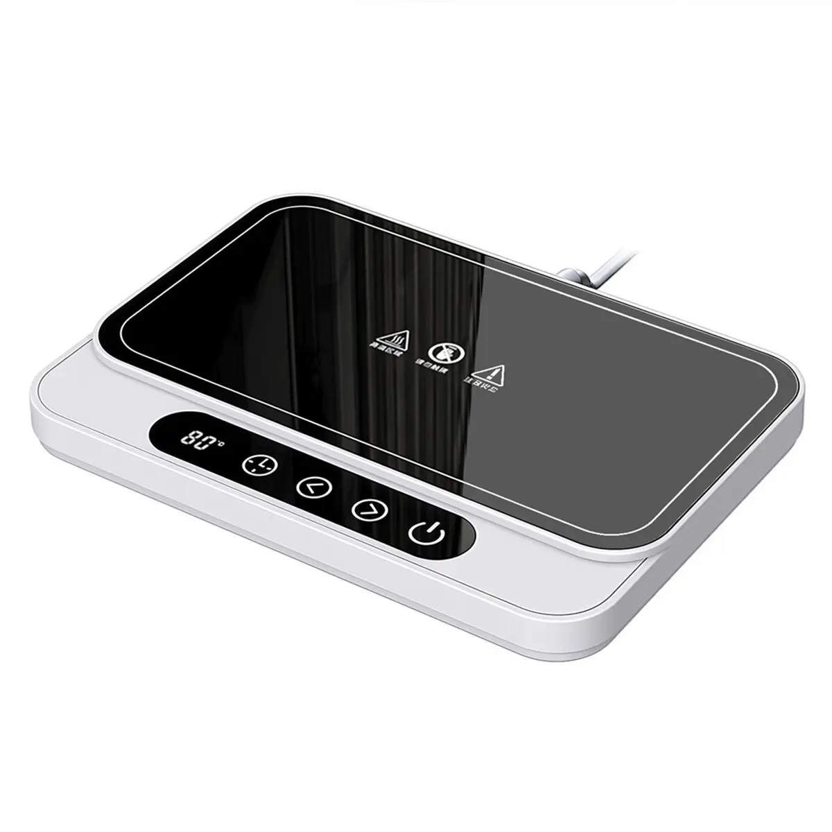 [A99U] 50W Cup Heater Mug Warmer Electric Hot Plate 9-Grade Adjustable Temperature Warmer Coaster for Home and B EU Plug