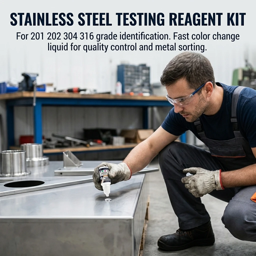 Stainless Steel Testing Reagent Chemical Grade Identifier for Hardware Quality Check 201 304 316 Metal Detection Liquid Kit