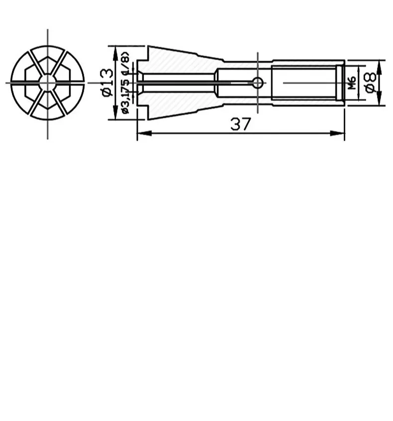 نائب كوليت 4042723 آلة حفر تنين الثلج ADC Dongtai نائب المخلب Qianghua مشبك أنبوبي مساعد Ende #6