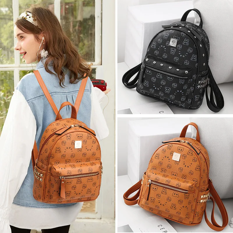 Nuove borse moda femminile tendenza zaino selvaggio dolce ragazza borsa da scuola zaino da viaggio zaino carino mini zaino donna