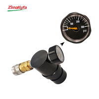 New Regulator Pressure Regulator,MR GEN2 Regulator W/ US Foster Female Coupler,Remote Coil Hose 300psi Pressure Gauge