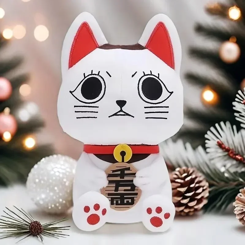 25cm/9.84in Lucky Cat Doll Dandadan pluszowe zabawki Anime urządzenia peryferyjne Kawaii urodziny kolekcjonerska urocza zabawka prezent dekoracja wnętrz