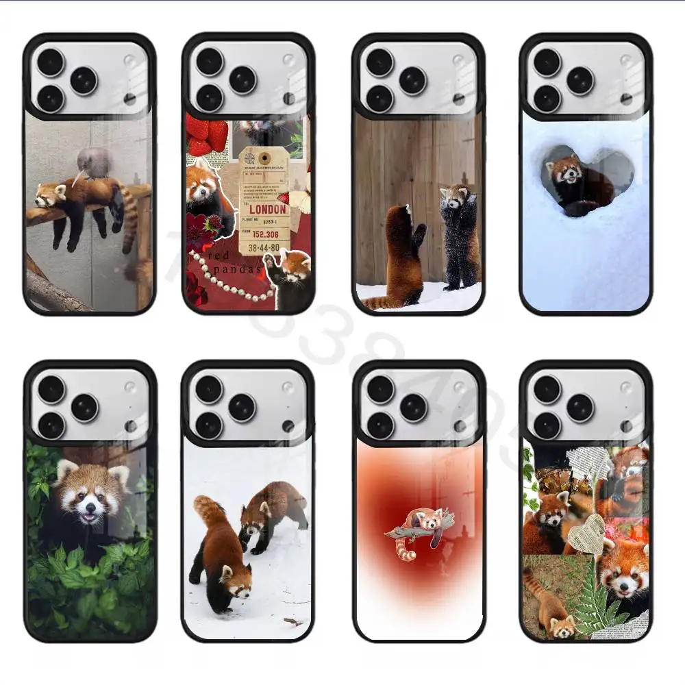 Red Panda Phone Case For iPhone 17,16,15,14,13,12,11,Pro,Max,Plus,Mini,SE4,E Magnetic For Magsafe Wireless