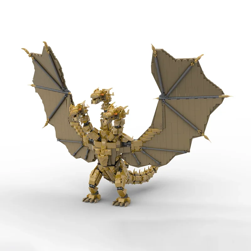 1935 pçs moc rei ghidorah modelo blocos de construção arquitetura diy ideia criativa educação brinquedo tijolo crianças presente natal aniversário