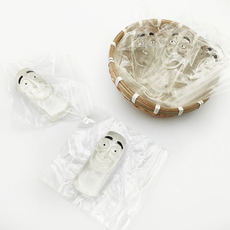 Crystal Stickman Squishy pour soulager le stress : adorable jouet transparent pour ventilation et relaxation