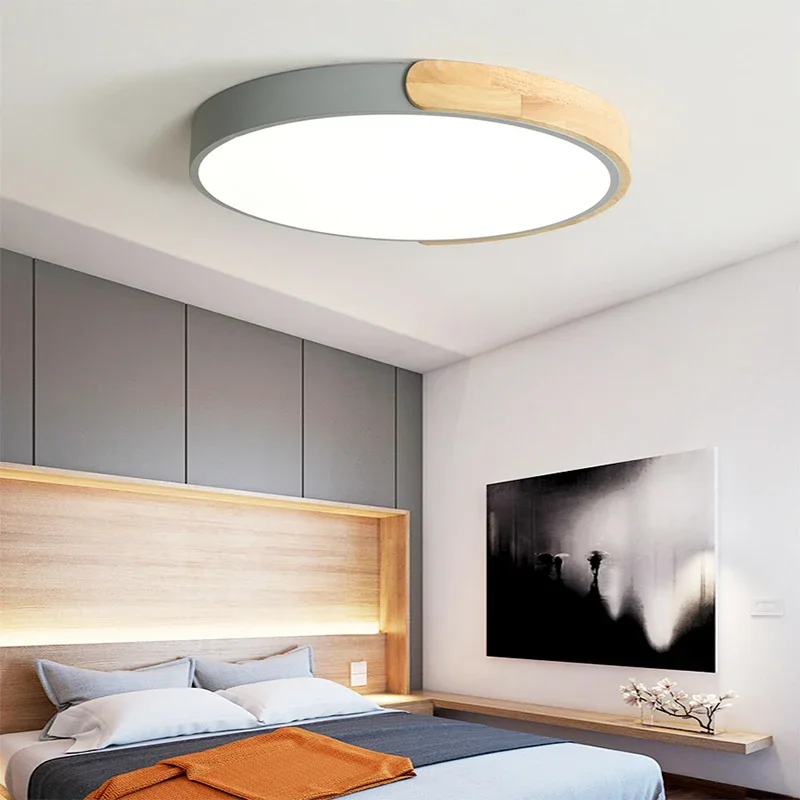 Ultra-thin LED Ceiling Lights for Living Room, Cold, Warm, White, Natural Light, Fixtures