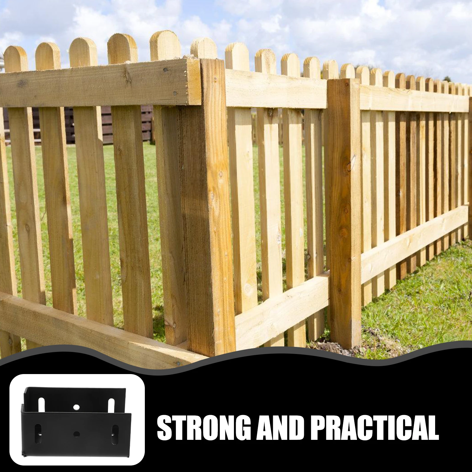 

Heavy Duty Fence Bracket Handrail Bracket For Wood Fence Rail Vinyl Mounting Brackets Railing Connector Panel Post Sturdy Steel