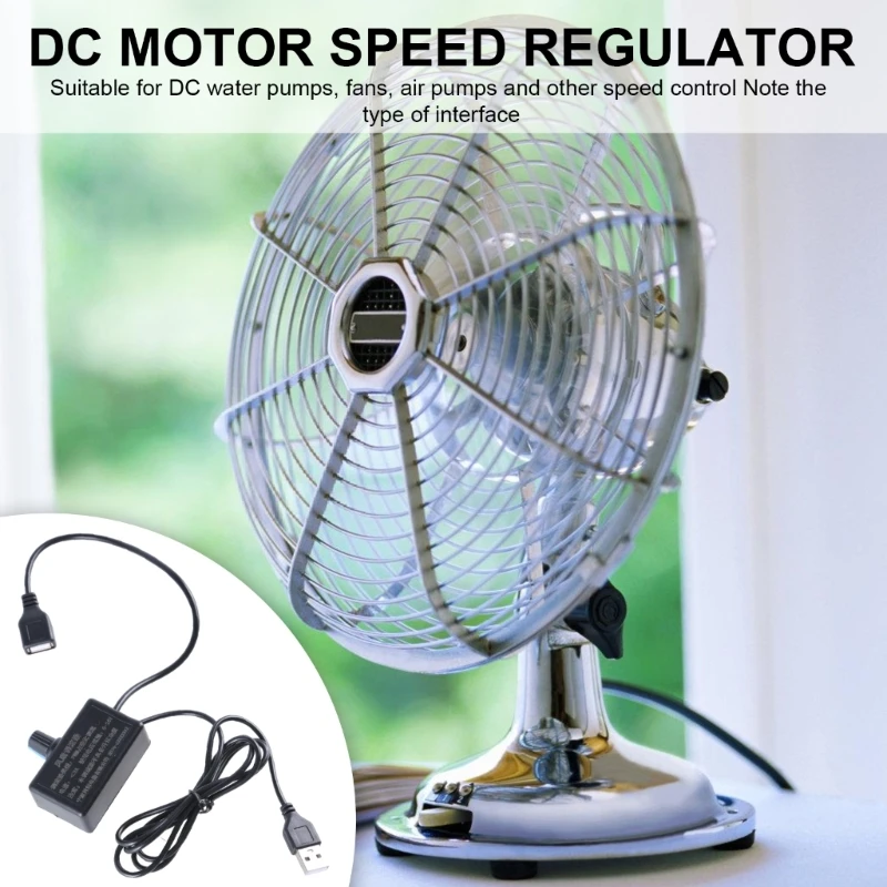 5V 24V 3A Ventilador controle ajustável do controlador velocidade contínua USB potência