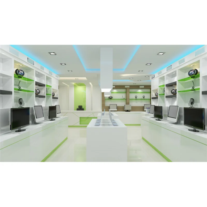 (Customized) Retail Laptop Shop Interior design commerics computer shop design modern computer shop interior design