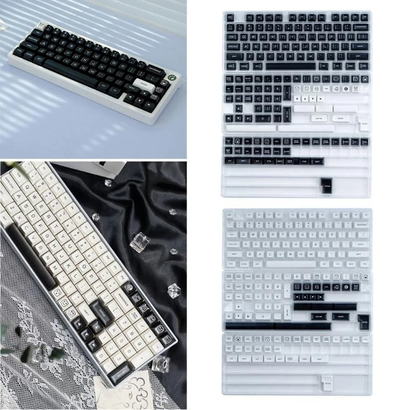 T3LB WOB Double Shot Mechanical Keyboards Keycaps 160Pcs SAProfile Cover for 61 64 68 84 96 980