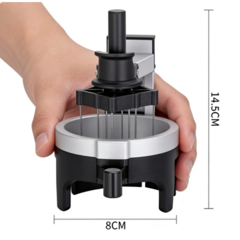 Italian Coffee Rotary Magnetic Suction Powder Dispenser Adjustable Height Powder Agglomeration Disperser Rotary Cloth Needle